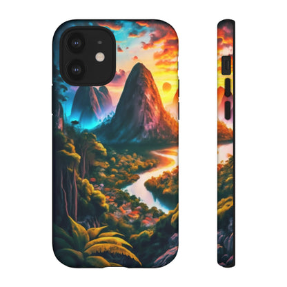 Glowing Mountain Tough Case