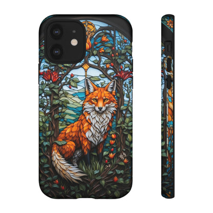 Stained Glass Art of a Fox Tough Case