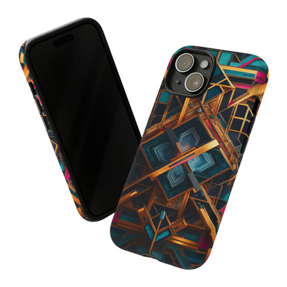 Abstract Tesseract Tough Case