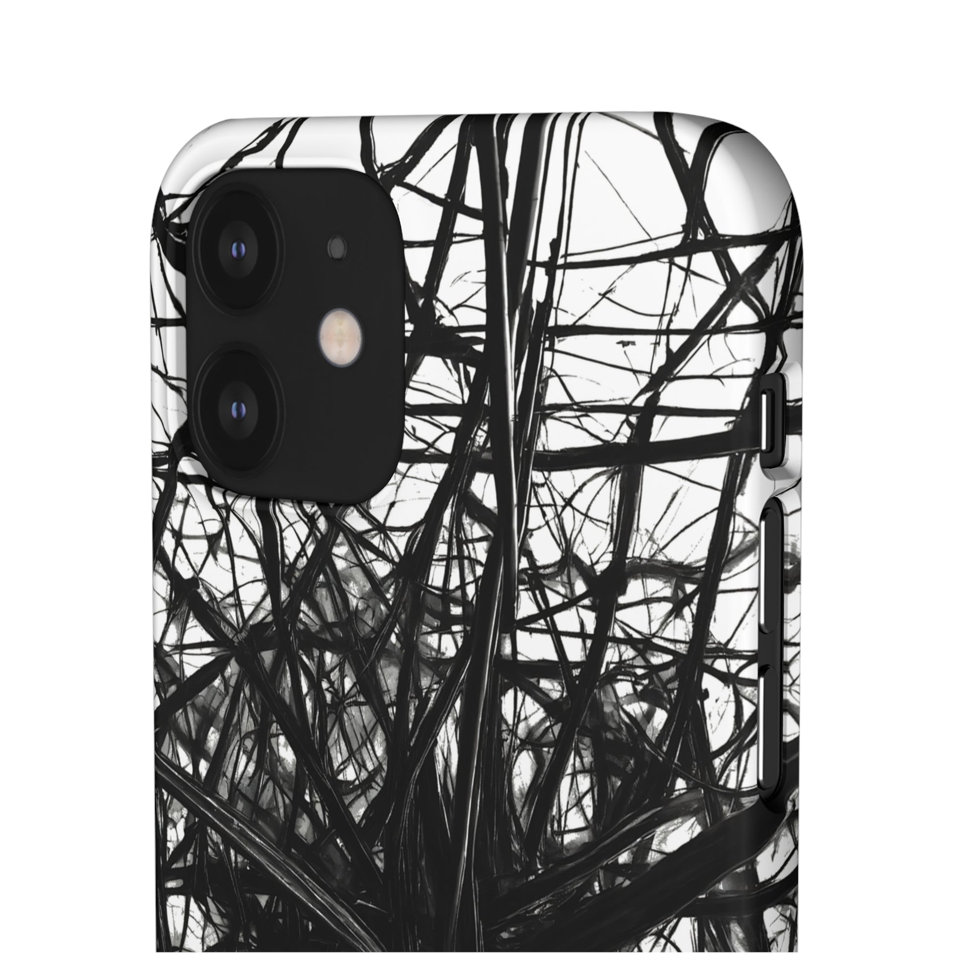 Black Webs Snap Case - Colorwink