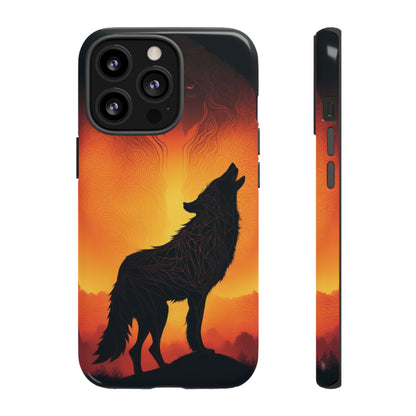 Wolf silhouette Tough Case