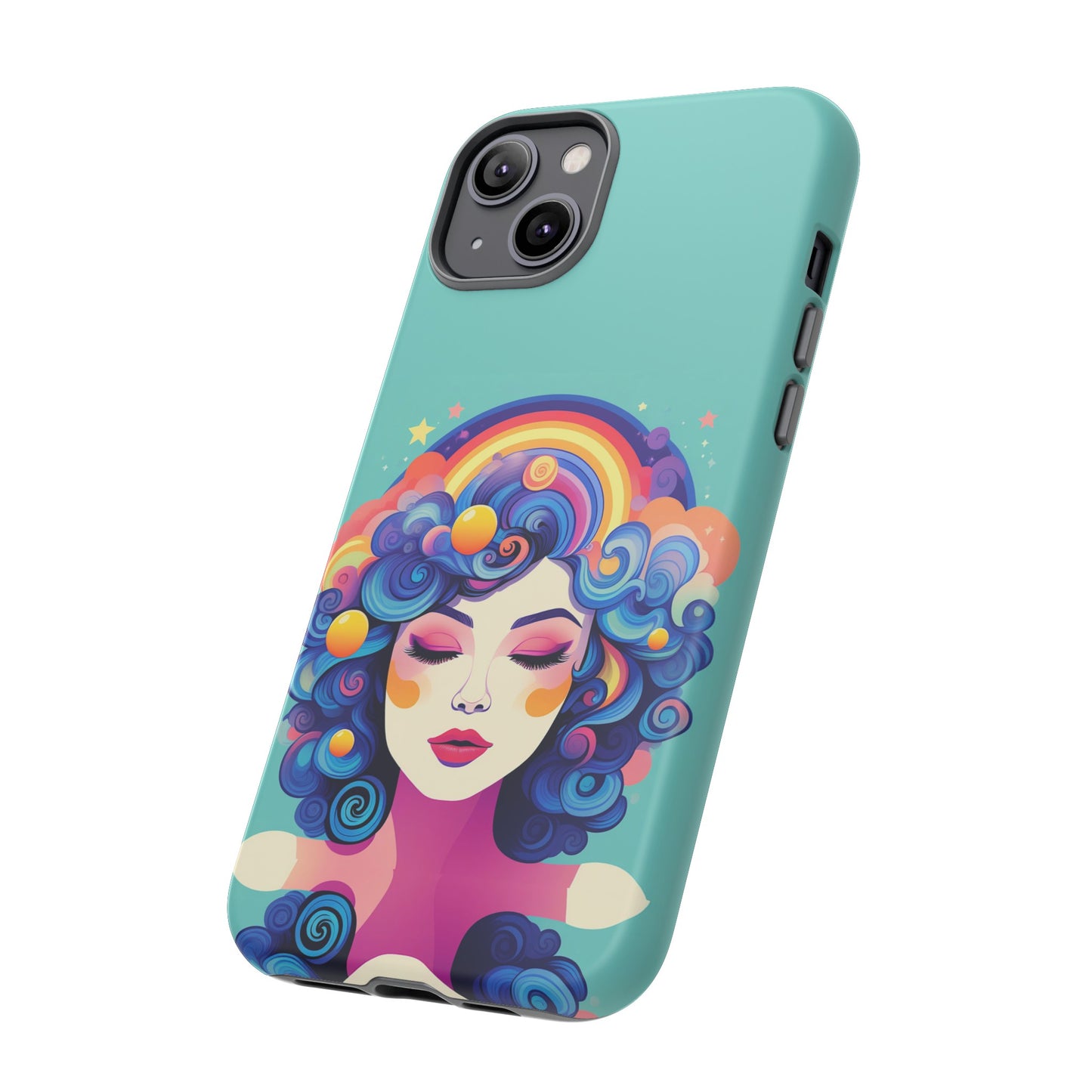 Blue Calm Lady Tough Case