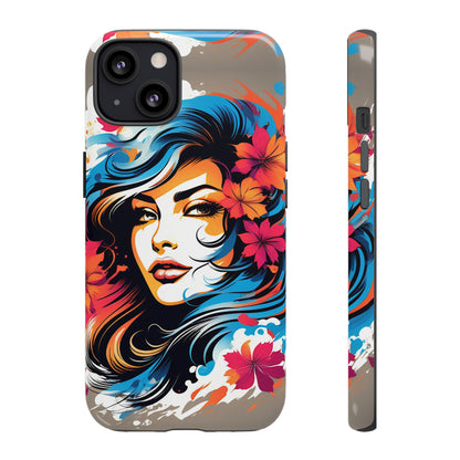 Lady Flower Mural Tough Case