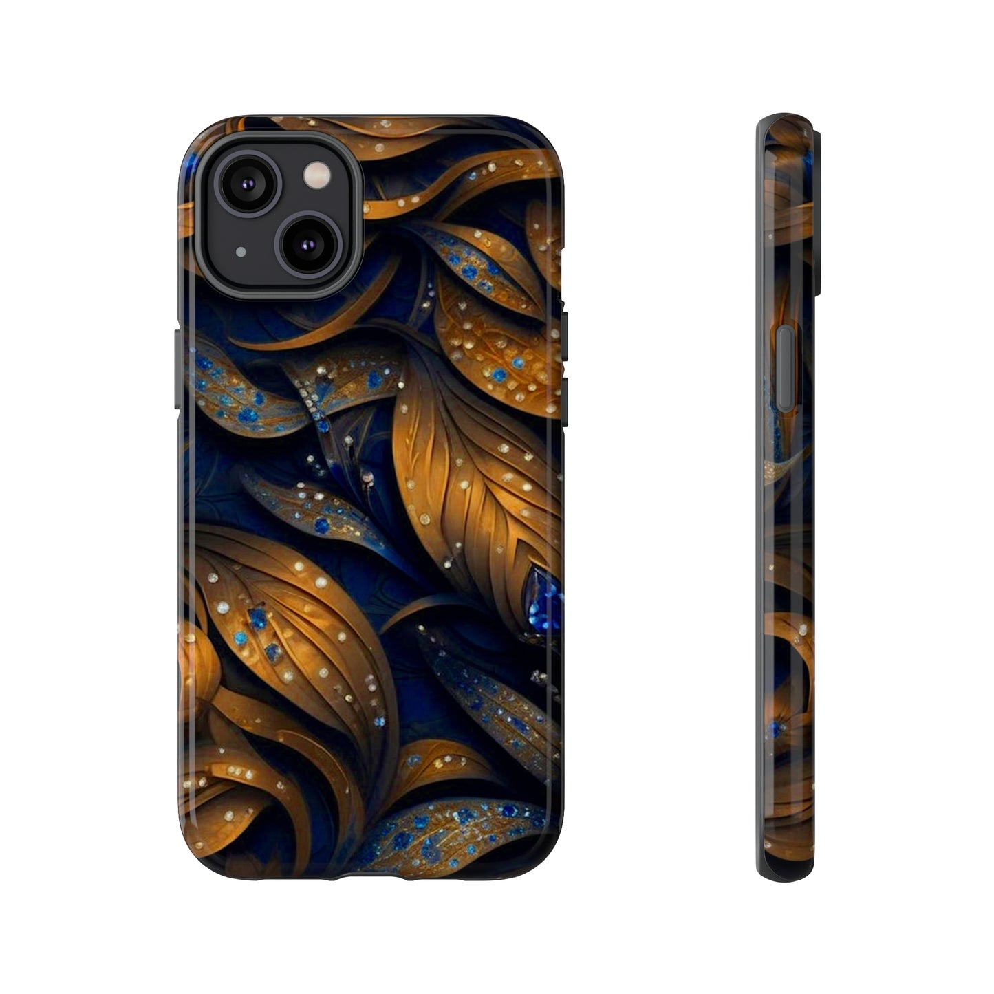 Golden Leaf Pattern Tough Case