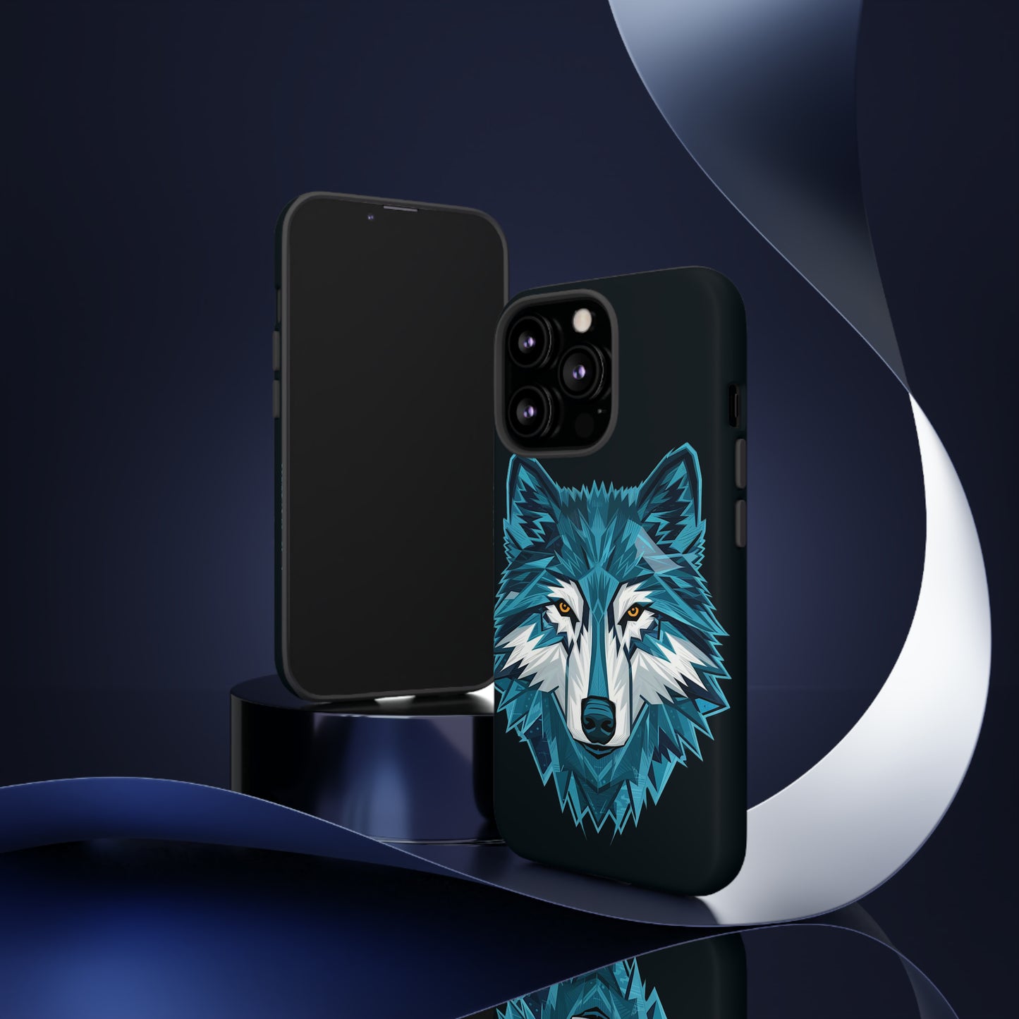 Cubism Wolf Art Tough Case