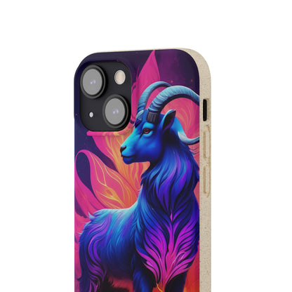 Pink Peculiar Goat Biodegradable Case