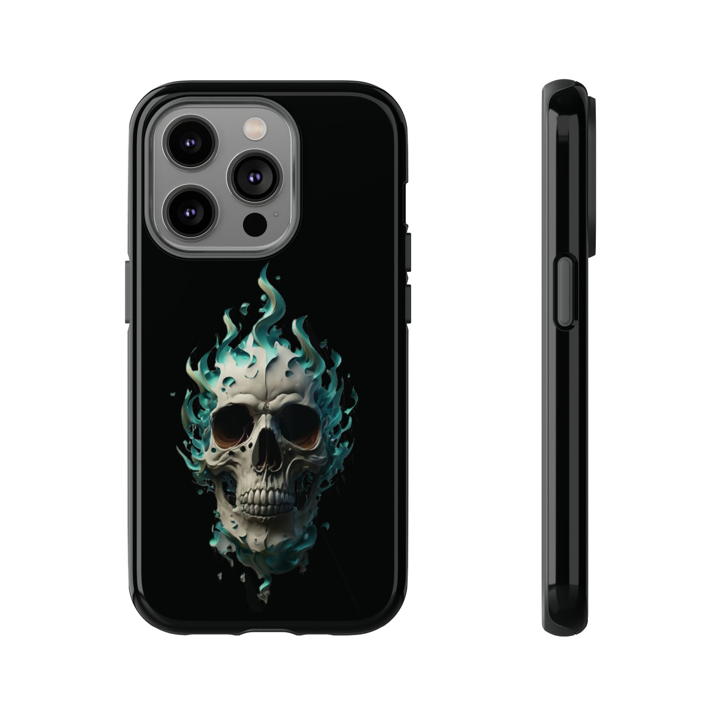 Flaming Skull Tough Case