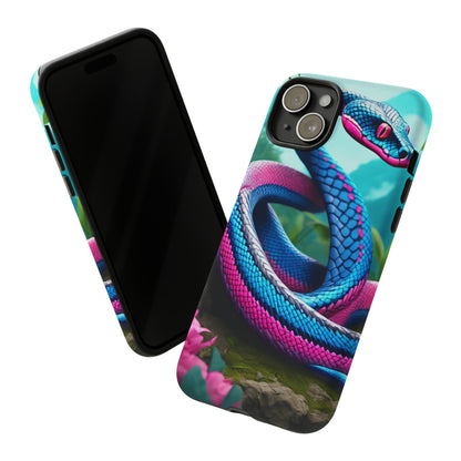 Blue Pink Snake Tough Case