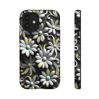 White Flowers Tough Case