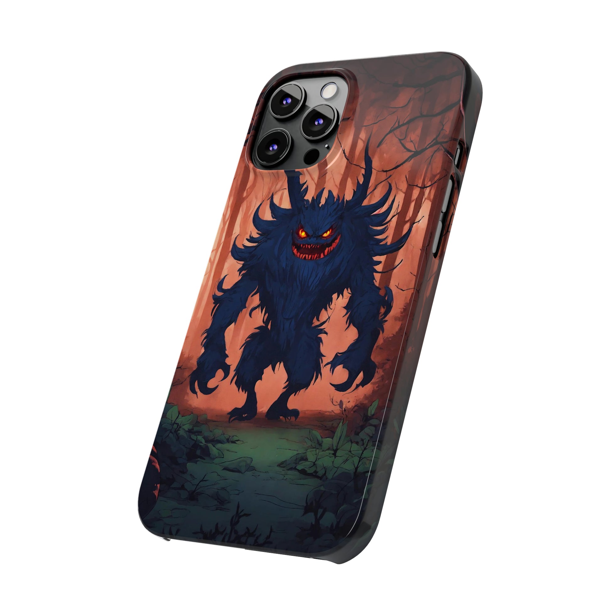 Terrifying Monster Slim Phone Case - Colorwink