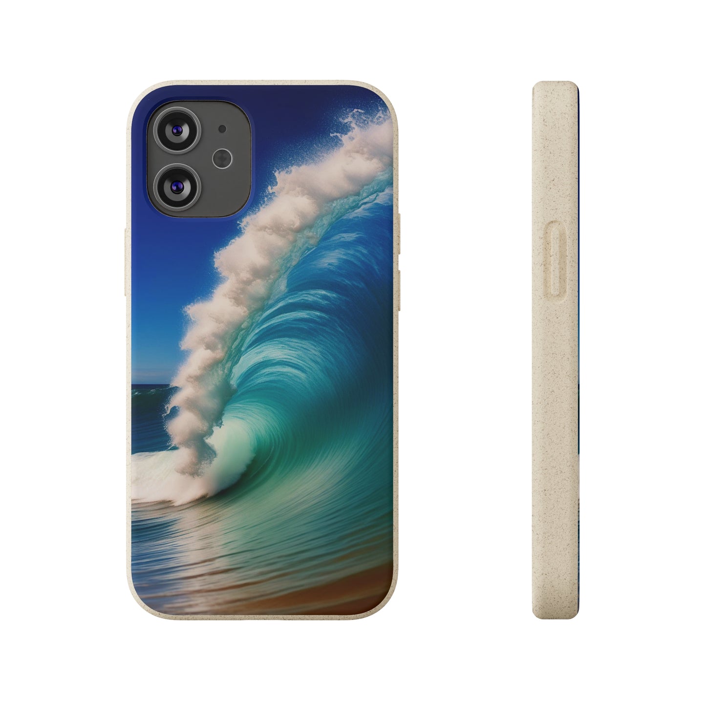 Deep Blue Wave Biodegradable Case