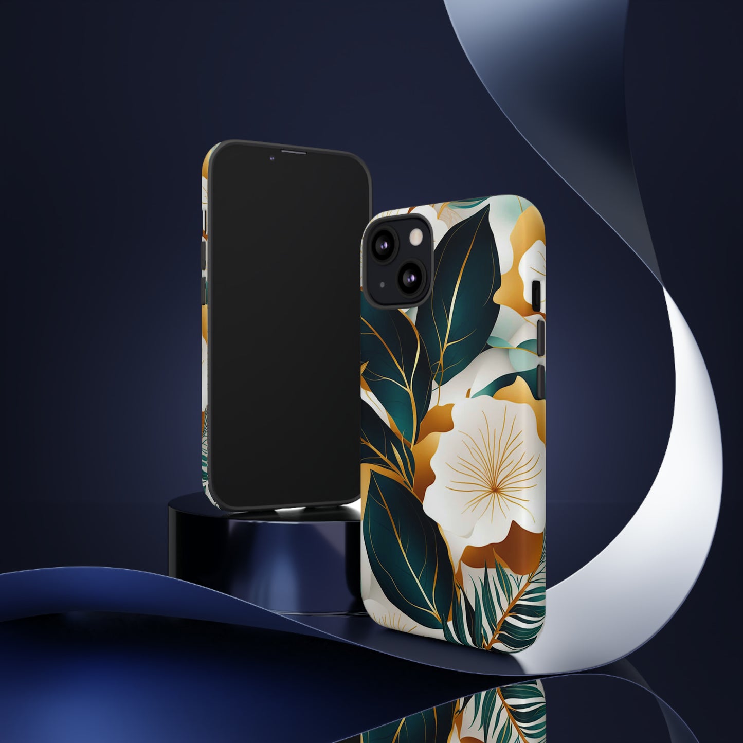 White Flowers Art Tough Case