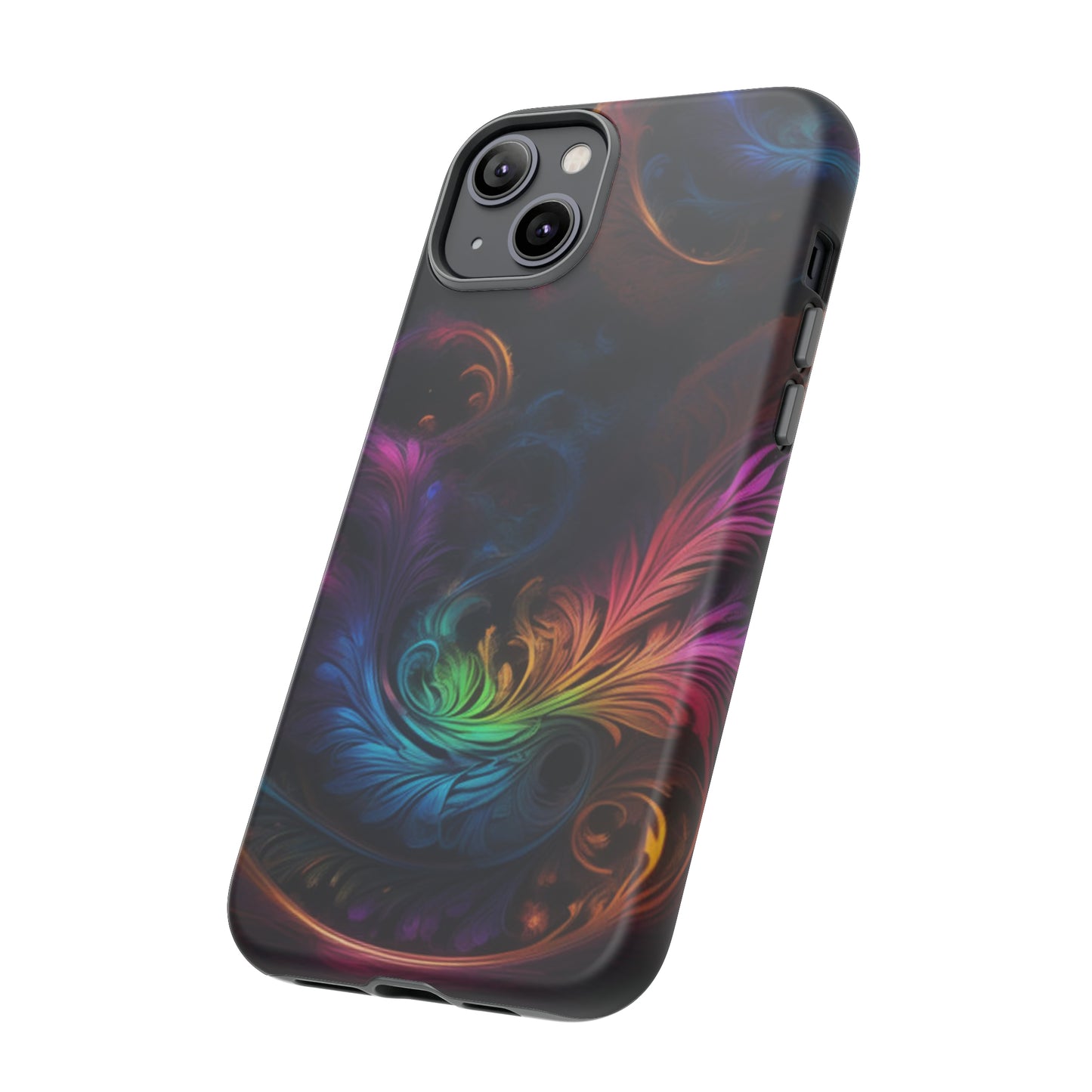 Dark Feather Pattern Tough Case