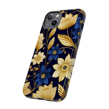 Golden  flower Design Pattern Tough Case