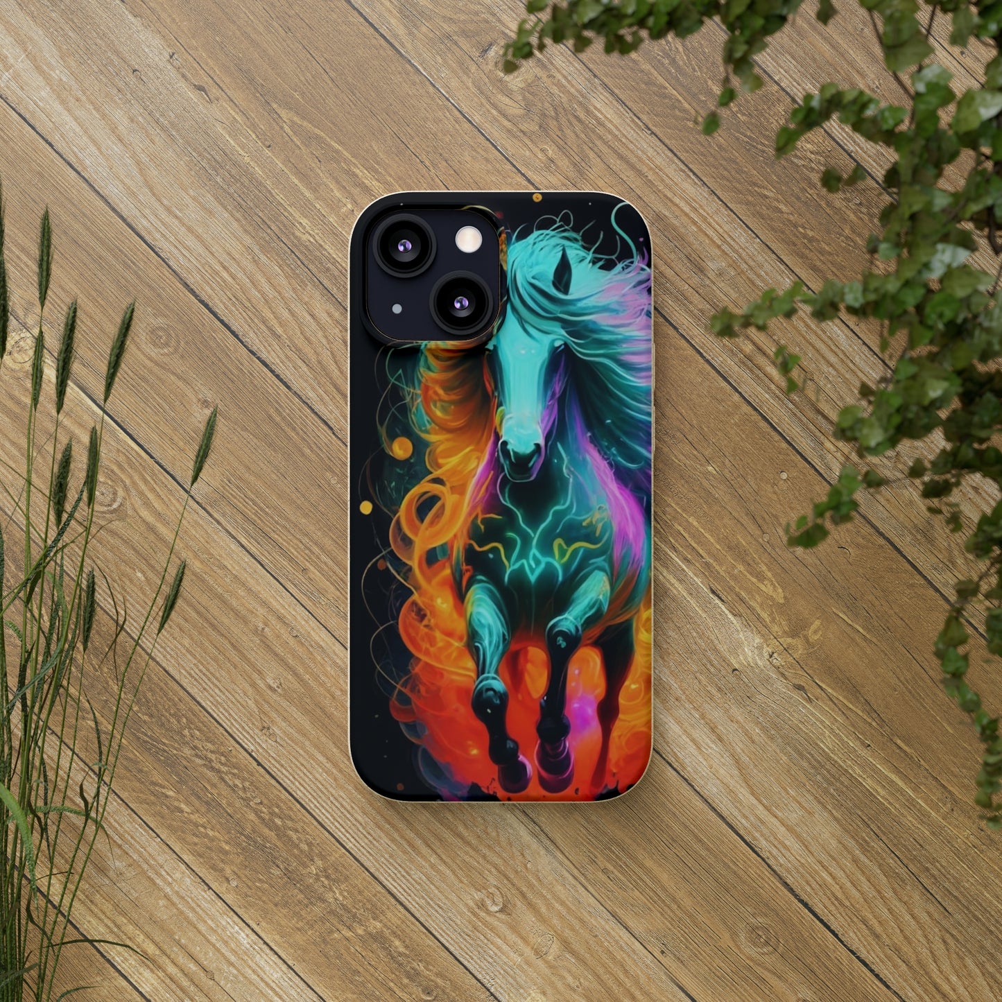 Psychedelic Horse Biodegradable Case