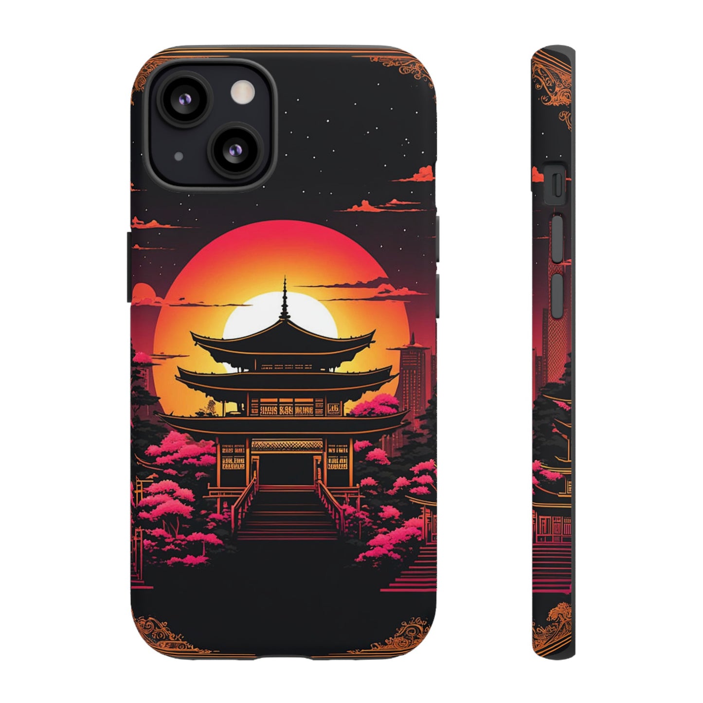 Sunset behind Pagoda Tough Case