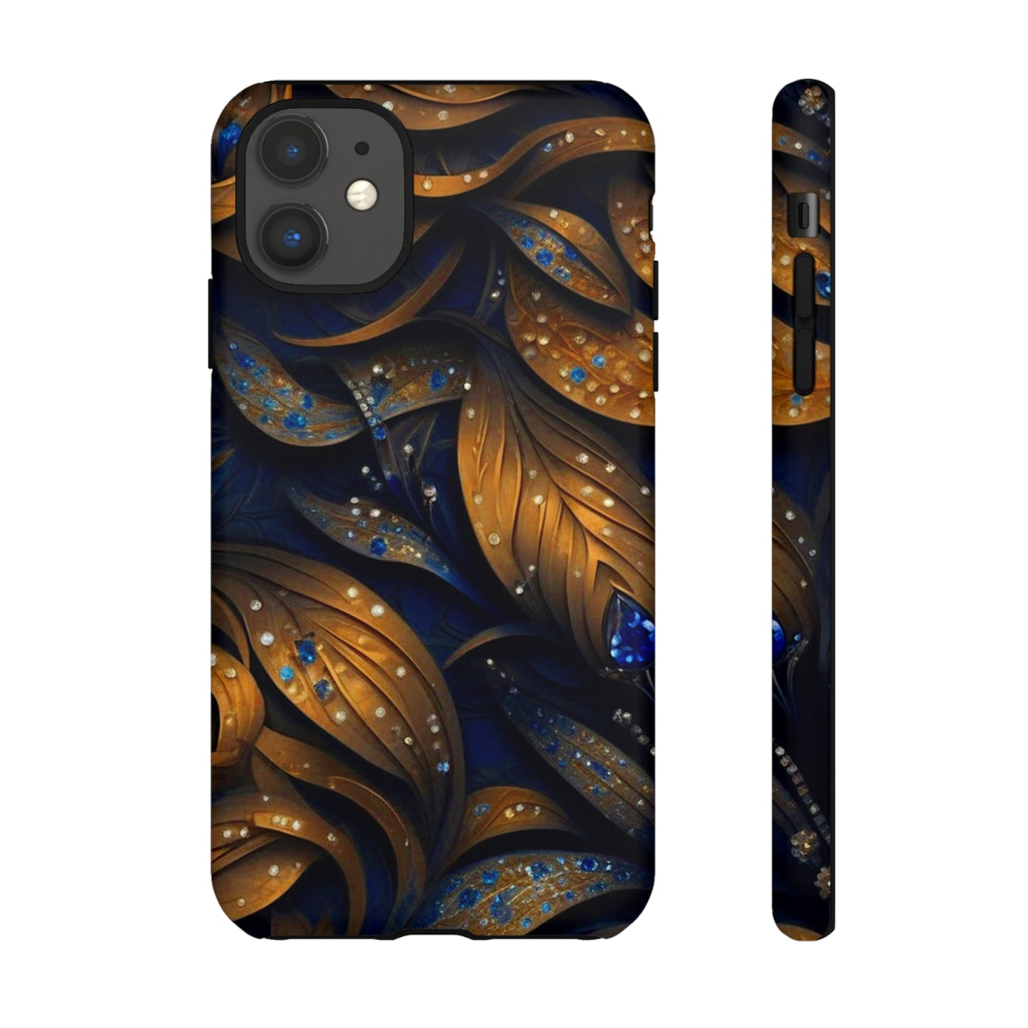 Golden Leaf Pattern Tough Case