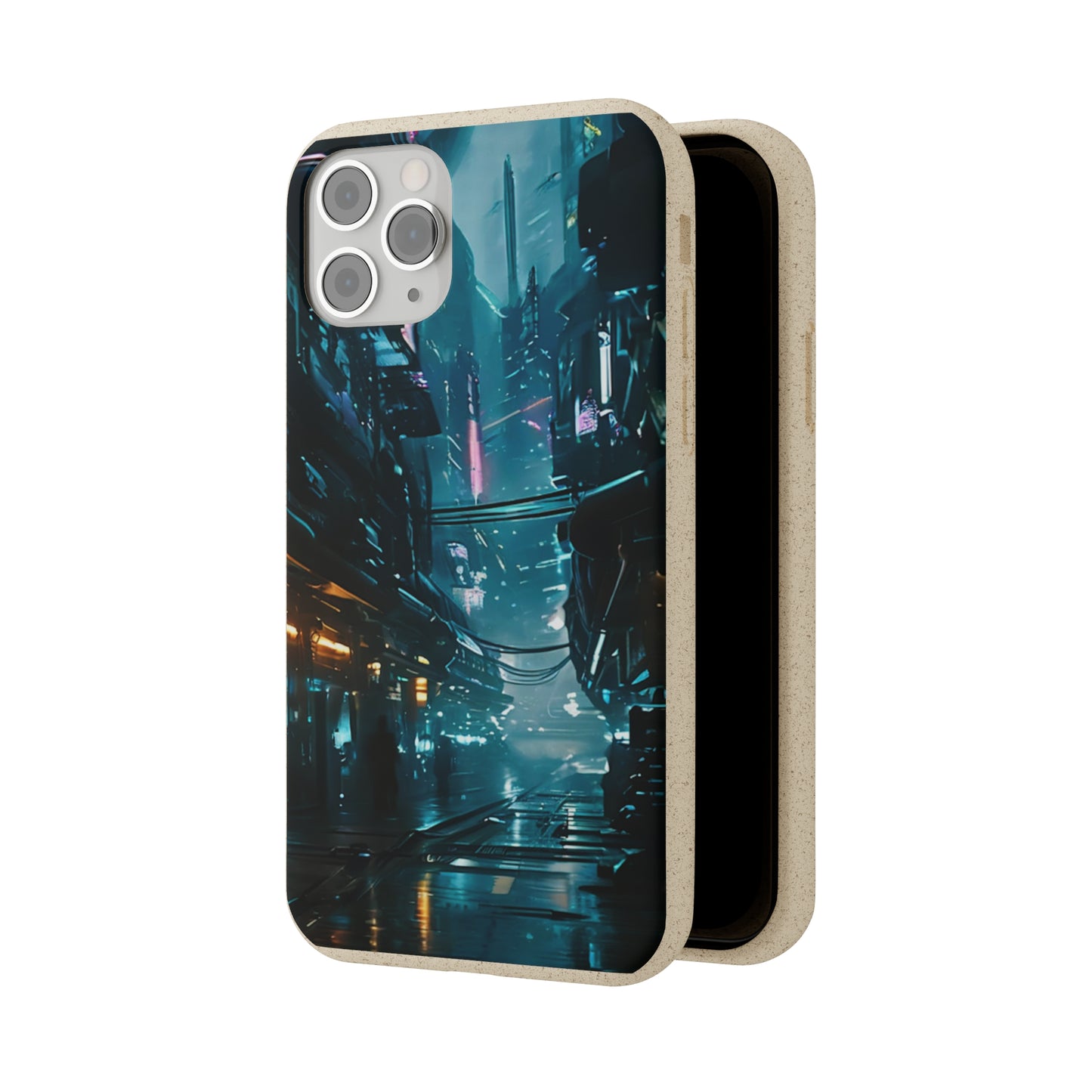 Dystopian Cityscape Biodegradable Case