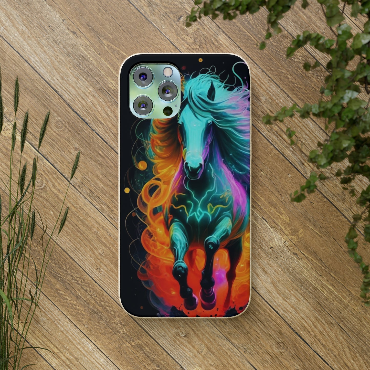 Psychedelic Horse Biodegradable Case