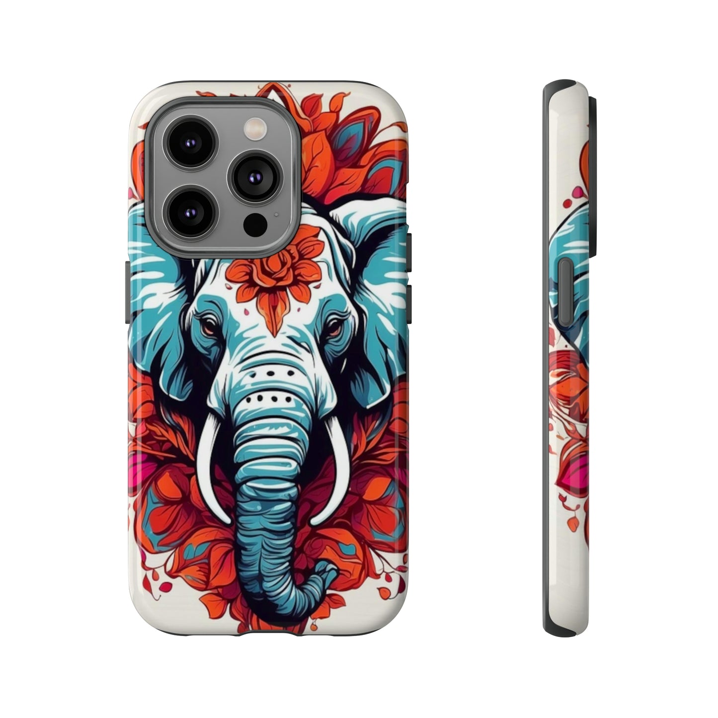 Floral Elephant Tough Case