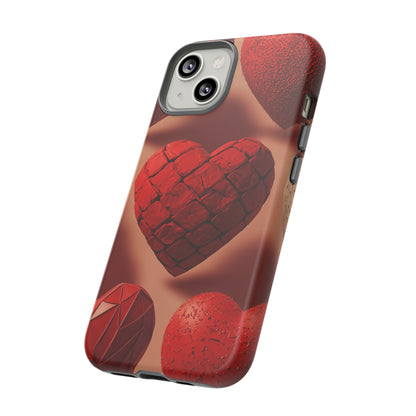 Red Heart Design Pattern Tough Case