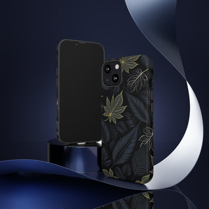 Grey Leaf Pattern Tough Case