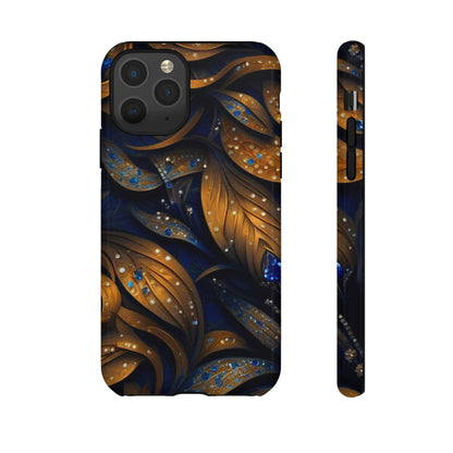 Golden Leaf Pattern Tough Case