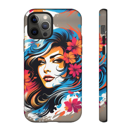 Lady Flower Mural Tough Case