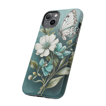 Flower and Butterfly Tough Case