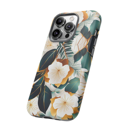 White Flowers Tough Case