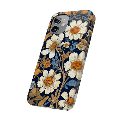 White Floral Slim Case - Colorwink