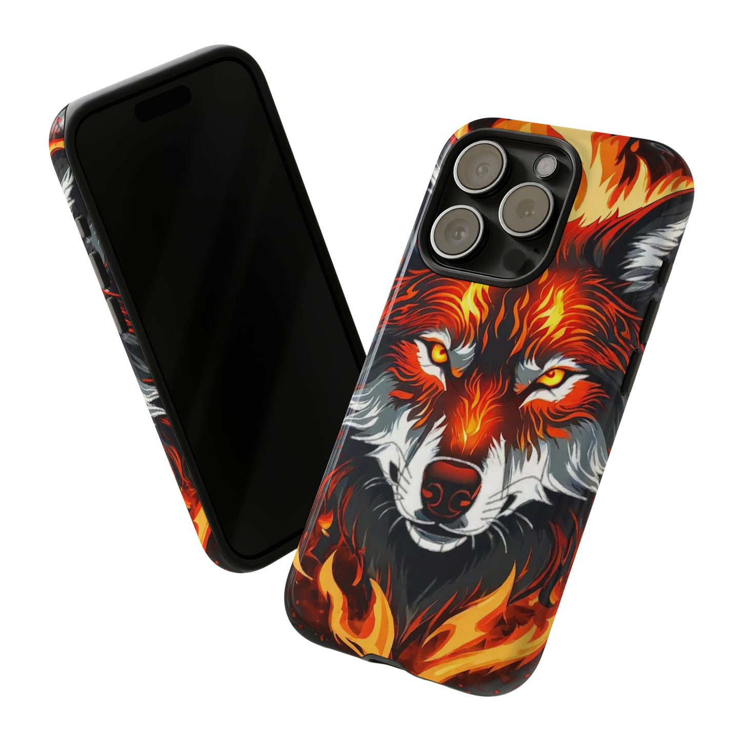 Fiery Wolf Tough Case