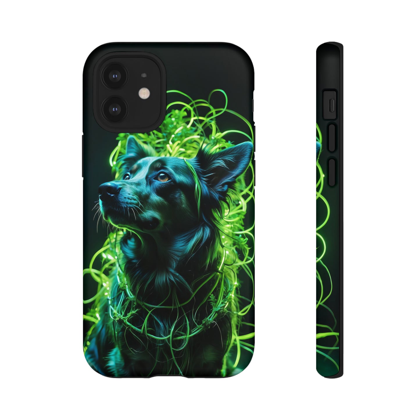 Green Neon Dog Tough Case