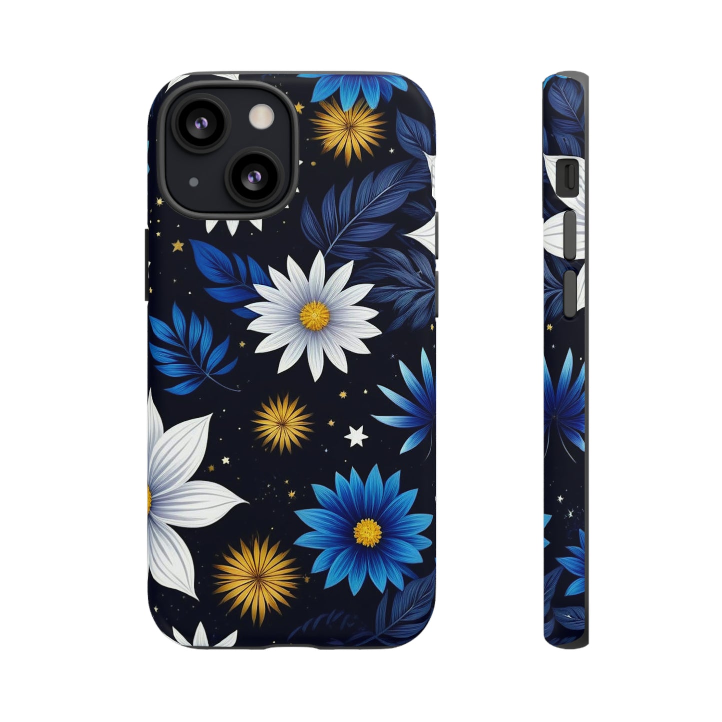 Blue Leaf Pattern Tough Case