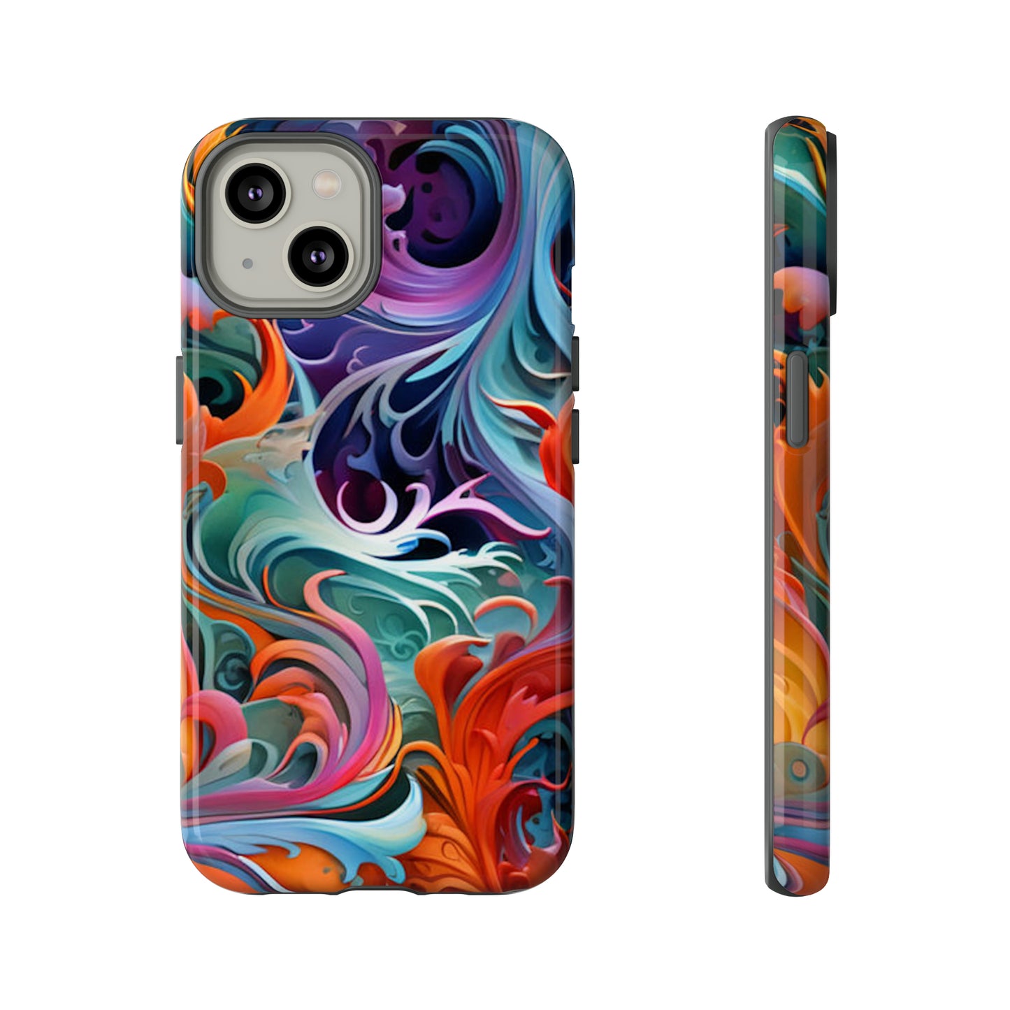 Spiral Paint Art Pattern Tough Case