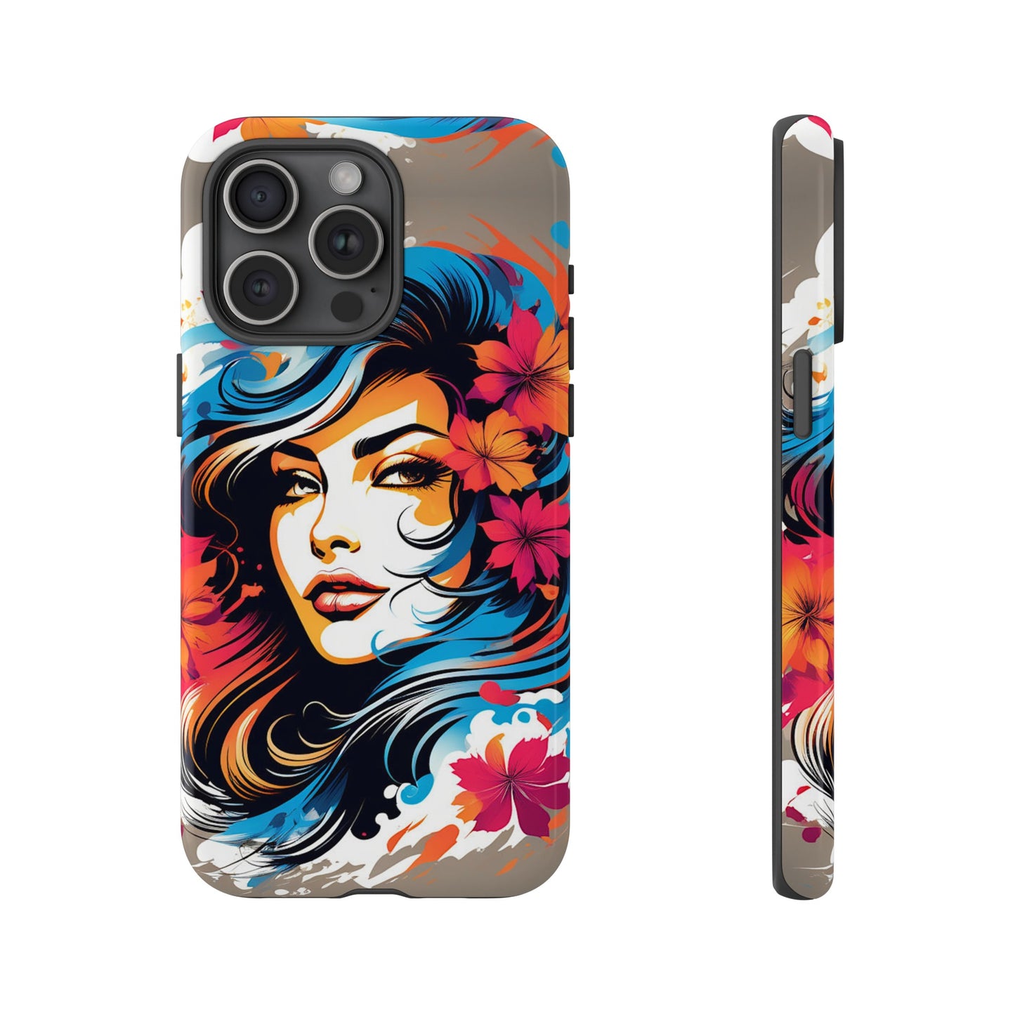 Lady Flower Mural Tough Case