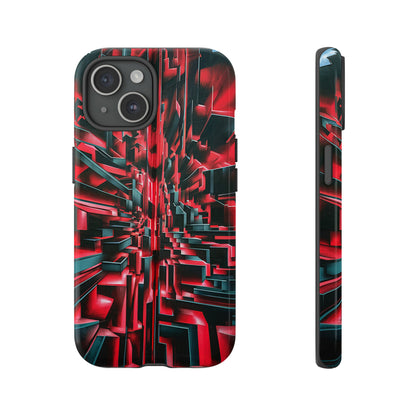 Red Illusion Art  Pattern Tough Case