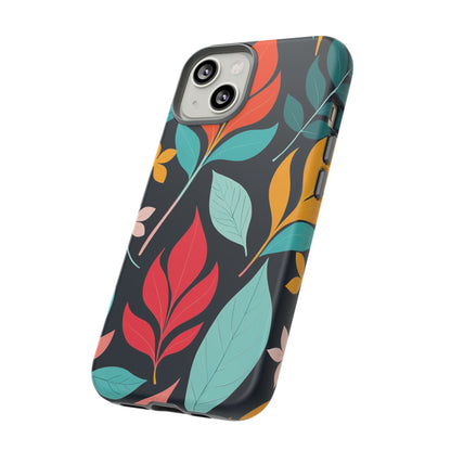 Red Leaf Design Pattern Tough Case