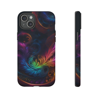 Dark Feather Pattern Tough Case