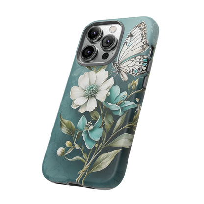 Flower and Butterfly Tough Case