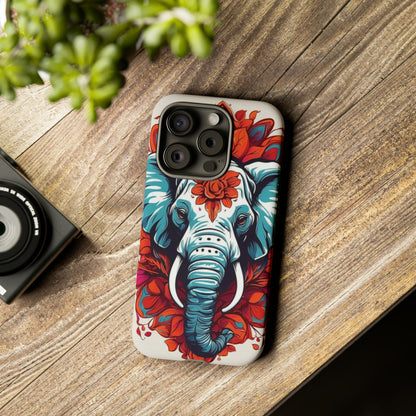 Floral Elephant Tough Case