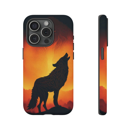 Wolf silhouette Tough Case