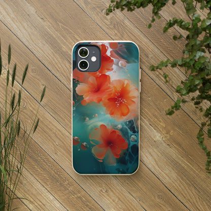 Flower painting Biodegradable Case