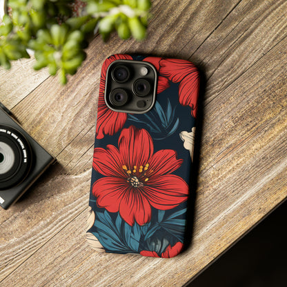 Red Dandelion  Art Design Pattern Tough Case