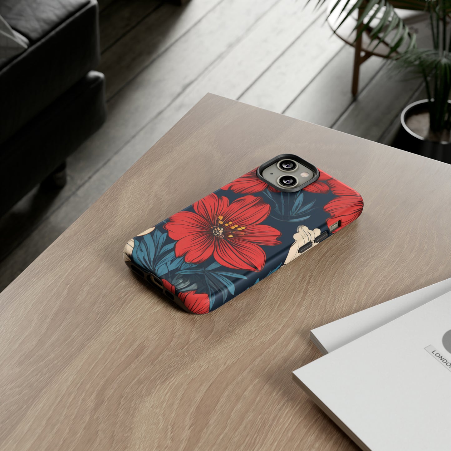 Red Dandelion  Art Design Pattern Tough Case