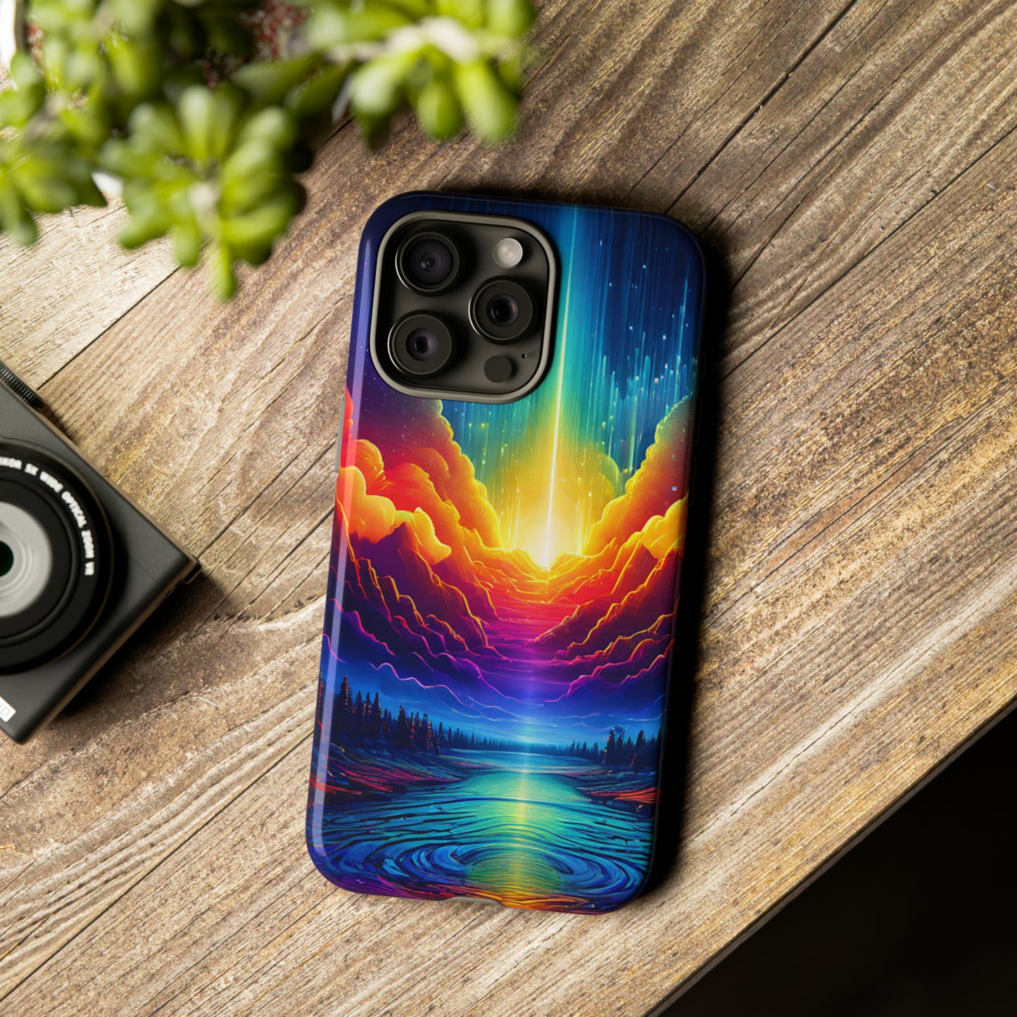 Rainbow Clouds Tough Case