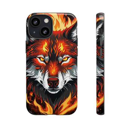 Fiery Wolf Tough Case