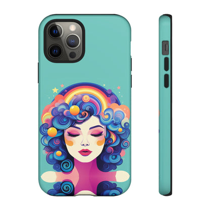 Blue Calm Lady Tough Case