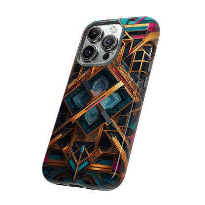 Abstract Tesseract Tough Case