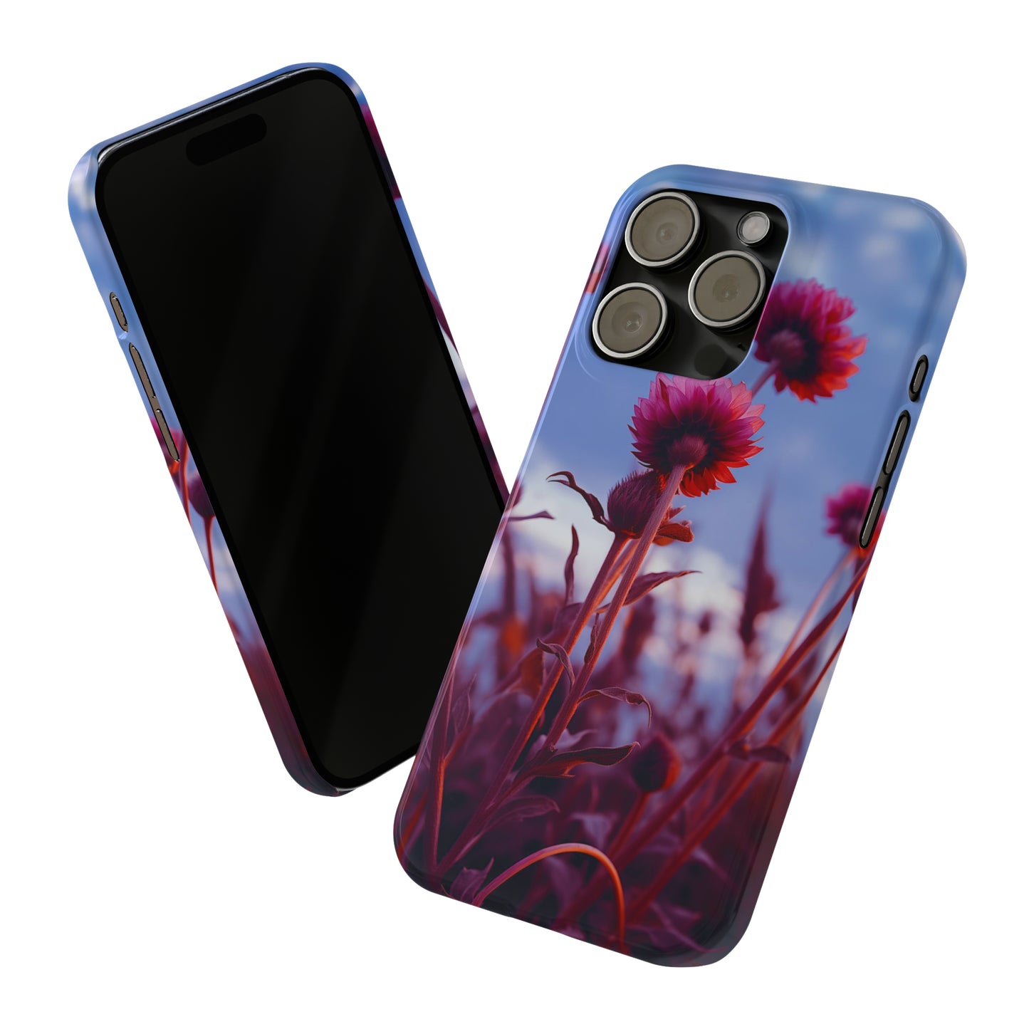 Violet Flower Slim Phone Case - Colorwink